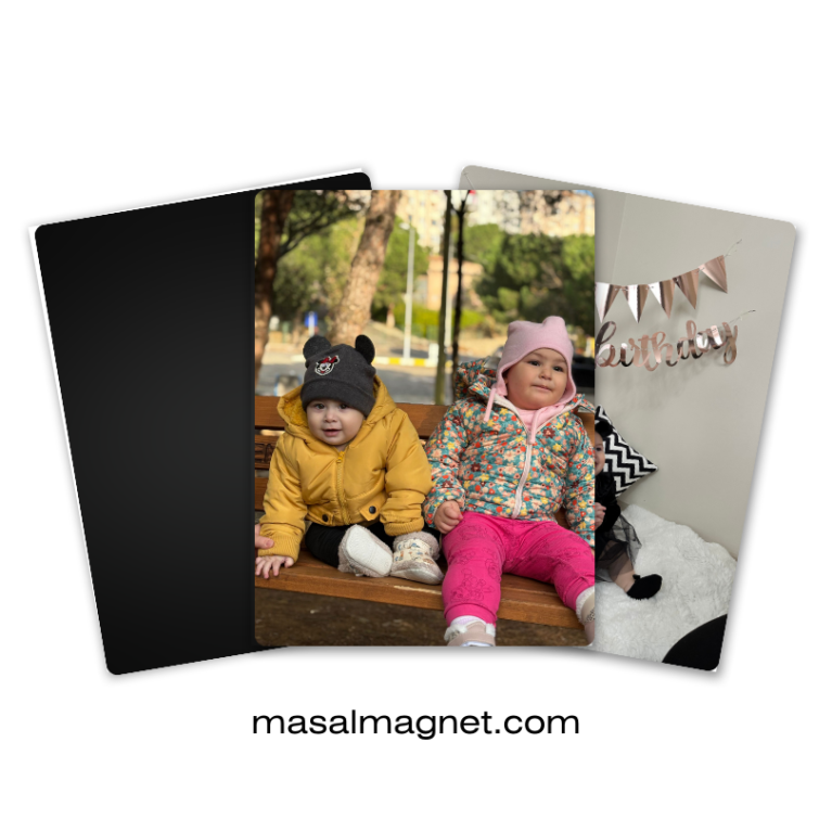 5x7cm Retro Foto Magnet- 10 adet